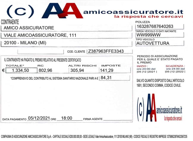 Cosè, a cosa serve e come funziona il certificato di assicurazione ... Stato di polizza